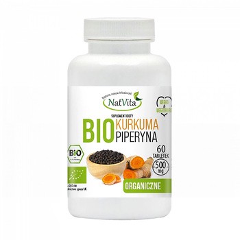 NatVita Bio Kurkuma Bio Piperyna 500 Mg Tabletki 60 Szt Aptelia Pl