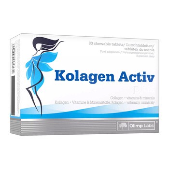 Olimp Labs Kolagen Activ Plus, tabletki do ssania, smak cytrynowy, 80 szt.