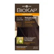 Biokap Nutricolor, farba do włosów, 4.06 kawowy brąz, 140 ml