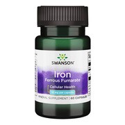 Swanson Iron (Ferrius Fumarate), kapsułki, 60 szt.