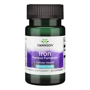 Swanson Iron (Ferrius Fumarate), kapsułki, 60 szt.
