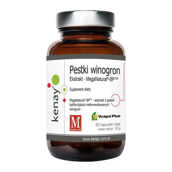 KENAY Mega Natural, ekstrakt z pestek winogron, kapsułki, 60 szt.