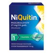 Niquitin przezroczysty, 21 mg/24 h, system transdermalny 114 mg, stopień 1, plastry, 7 szt.