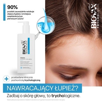 Biovax Trychologic Łupież, maska do włosów i skóry głowy, 200 ml