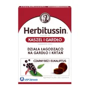 Herbitussin Kaszel i Gardło, pastylki do ssania, 12 szt.