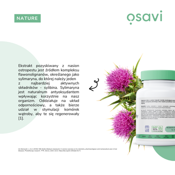 Osavi Ostropest plamisty, sylimaryna 100 mg, kapsułki,  60 szt.