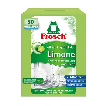 Frosch limonkowe tabletki do zmywarek, 50 szt.