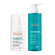 Zestaw Avene Eau Thermale Cleanance Comedomed koncentrat, 30 ml +  żel oczyszczający Cleanance, 400 ml
