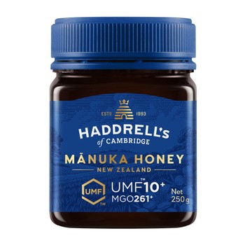 Haddrell's, Manuka Honey, miód manuka UMF10+, MGO261+, 250 g