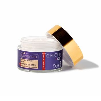 Bielenda Calcium + Q10, skoncentrowany, multi naprawczy krem przeciwzmarszczkowy na dzień, 50+, 50 ml