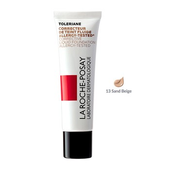 La Roche-Posay Toleriane Teint, kojący podkład korygujący, SPF 25, 13 Sand Beige, 30 ml
