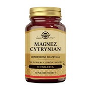 Solgar Magnez Cytrynian, tabletki, 60 szt.