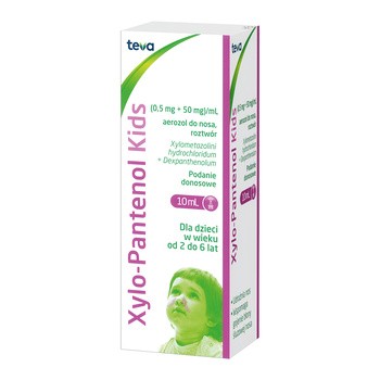 Xylo-Pantenol Kids, (0,5 mg + 50 mg)/ml, aer.do nosa, 10 ml