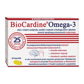 BioCardine Omega-3, kapsułki, 60 szt.