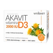 Akavit Witamina D3 2000 IU, kapsułki, 120 szt.