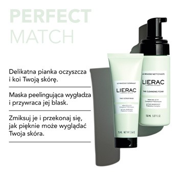 Lierac, pianka oczyszczająca do twarzy, 150 ml
