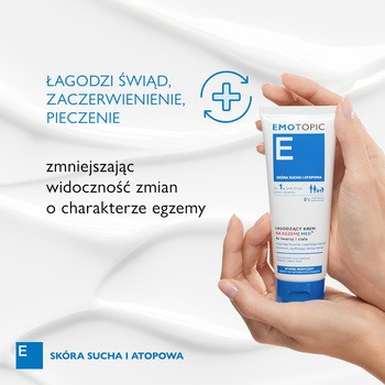Emotopic Med+, łagodzący krem na egzemę do twarzy i ciała MED+, 75 ml