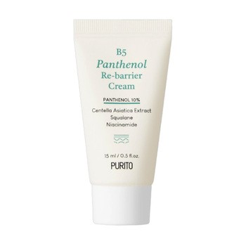 Purito B5 Panthenol Re-Barrier, regenerujący krem z pantenolem w wersji mini, 15 ml