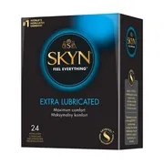 Skyn Extra Lubricated, nielateksowe prezerwatywy, 24 szt.
