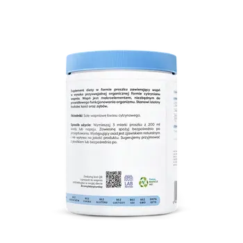 Osavi, Cytrynian wapnia, proszek, 240 g