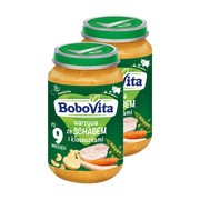 Zestaw 2 x BoboVita, warzywa ze schabem i kluseczkami, 9 m+, 190 g