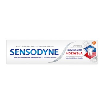 Sensodyne Nadwrażliwość & Dziąsła Whitening, pasta do zębów, wybielająca, 75 ml