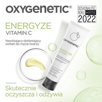 Oxygenetic Energyze Vitamin C, nawilżająco-dotleniający sorbet do mycia twarzy, 75 ml