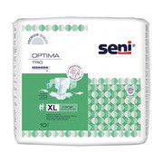 Seni Optima Trio, pieluchomajtki z pasem biodrowym, rozmiar XL, 10 szt.