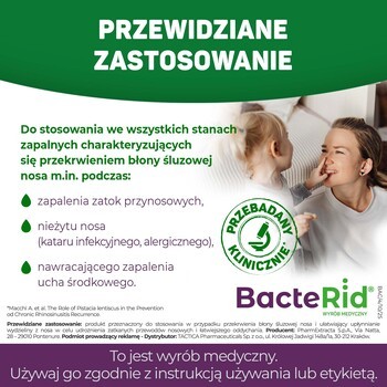 BacteRid, krople udrażniające nos, 15 ml