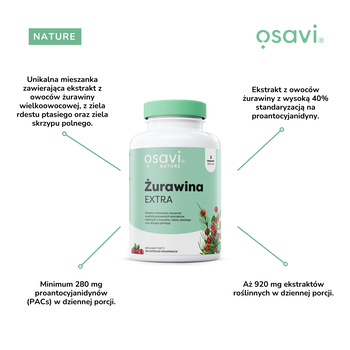 Osavi Żurawina Extra, kapsułki twarde,120 szt.