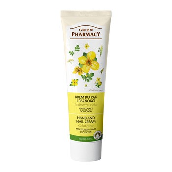 Green Pharmacy, nawilżający, ochronny krem do rąk i paznokci, jaskółcze ziele, 100 ml