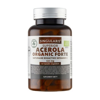 Singularis Acerola Organic Forte, 520 mg Superior, kapsułki, 120 szt.