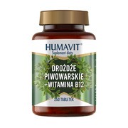 Humavit Drożdże Piwowarskie + Witamina B12, tabletki, 250 szt.