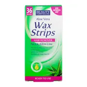 Beauty Formulas, plastry do depilacji, Mini Cold Wax Strips, 36 szt.