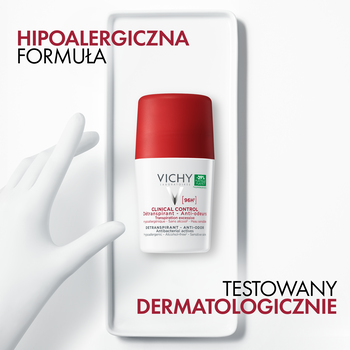 Vichy Clinical Control 96 h, dezodorant dla kobiet, roll-on, 50 ml