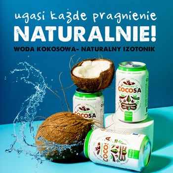 Diet-Food, Cocosa, Woda kokosowa gazowana, 330 ml