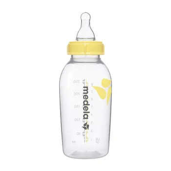 Medela, butelka 250 ml + smoczek silikonowy, średni przepływ, rozmiar M