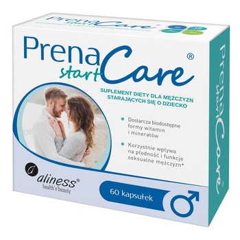 Aliness PrenaCare Start dla mężczyzn, kapsułki, 60 szt.