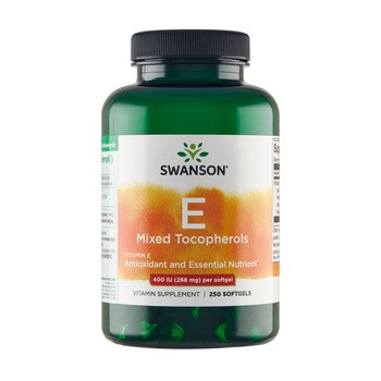 Swanson Witamina E 400IU mieszanka tokoferoli, kapsułki, 250 szt.