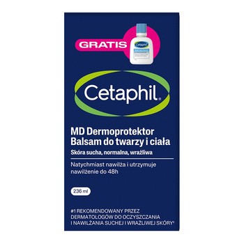 Cetaphil MD Dermoprotektor, balsam do twarzy i ciała, 236ml + mini produkt