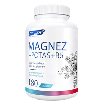 SFD Magnez + Potas + B6, tabletki, 180 szt.