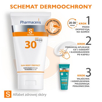 Pharmaceris S, nawilżająca emulsja ochronna do ciała, SPF 30, 150 ml