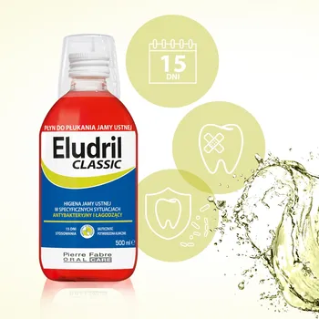 Eludril Classic, płyn do płukania jamy ustnej, 500ml