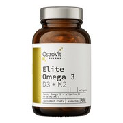 OstroVit Pharma Elite Omega 3 D3 + K2, kapsułki miękkie, 30 szt.