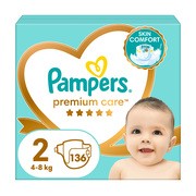 Pampers Premium Care 2 (4−8 kg), pieluszki jednorazowe, 136 szt.