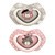 Canpol Babies, smoczek silikonowy, symetryczny, Bonjour Paris, 0-6 m, pink, 2 szt.