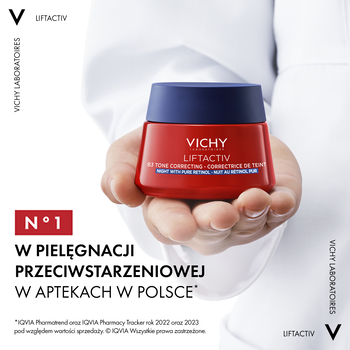 Vichy Liftactiv B3, krem przeciw przebarwieniom z retinolem, na noc, 50 ml