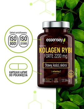 Essensey Kolagen Rybi Forte 2200 mg, kapsułki, 120 szt.