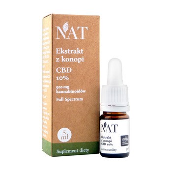 NAT Ekstrakt z Konopi CBD 10%, olej,  5 ml