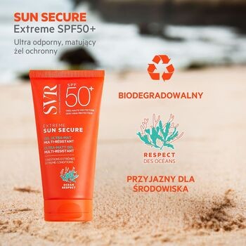 SVR Sun Secure Extreme, ultra matujący żel ochronny, SPF50+, 50 ml